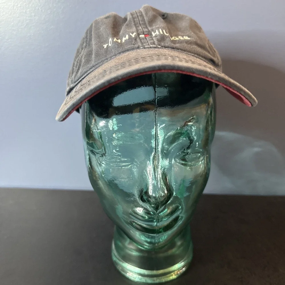 Tommy Hilfiger‎ Blue Adjustable Strapback Hat Cap Flag Crest RN 77806
